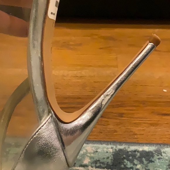 Aldo Silver Rhinestone Heels - Picture 6 of 7